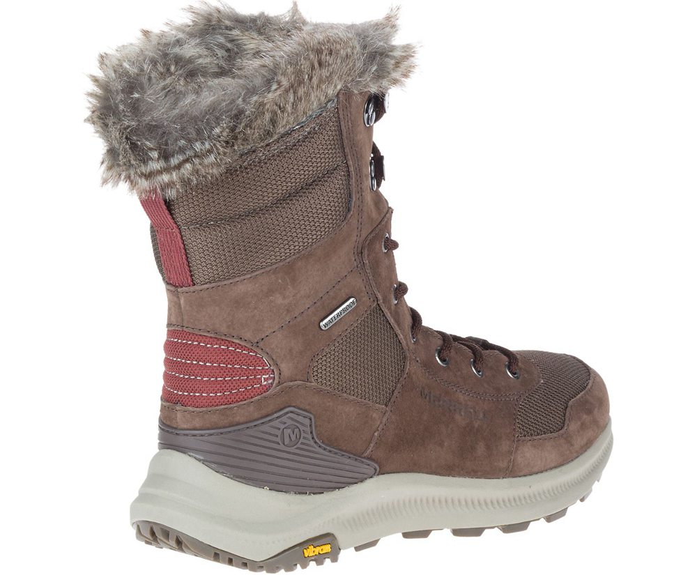 Merrell Støvler Dame - Ontario Tall Polar Waterproof - Brune - VGF497328